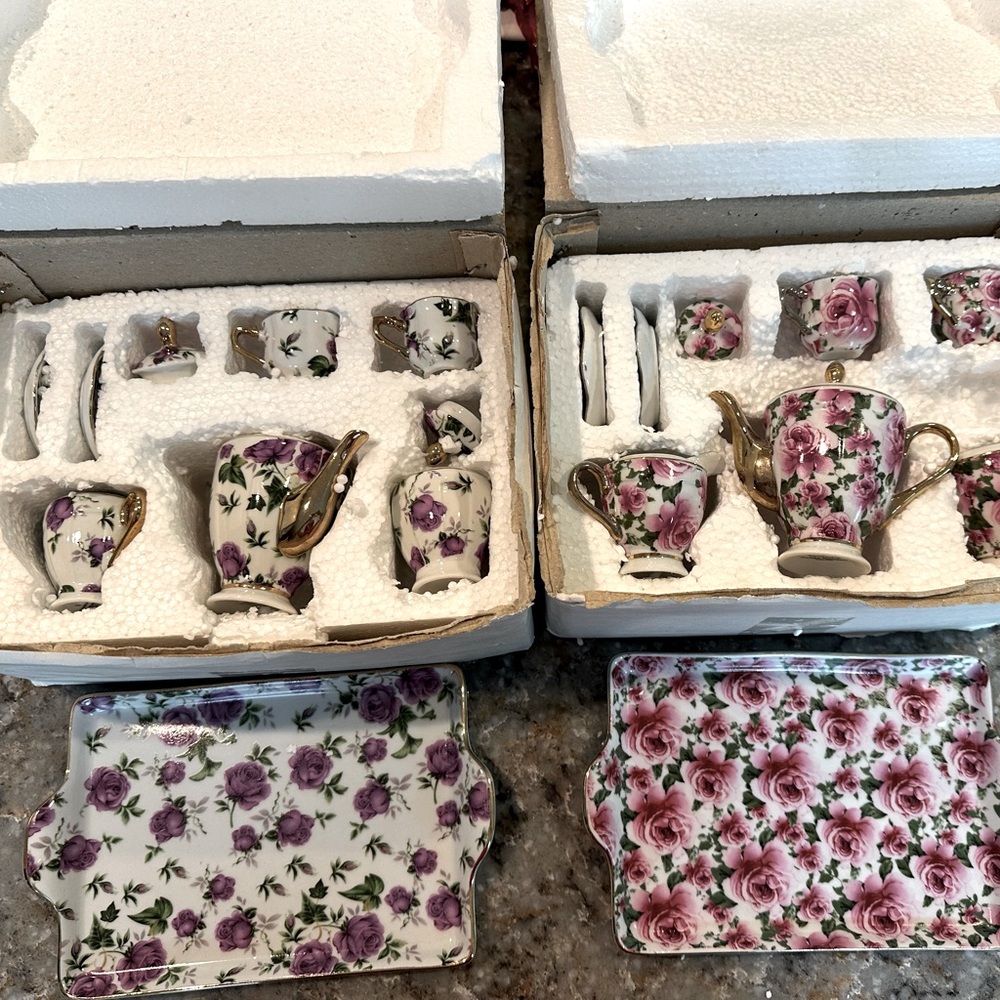 Vintage Victoria’s Garden Tea Sets